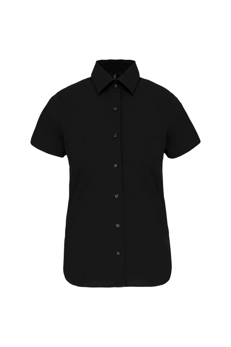 Chemise coton / élasthanne manches courtes femme