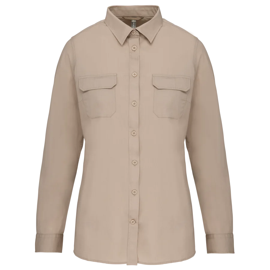 Chemise safari manches longues femme