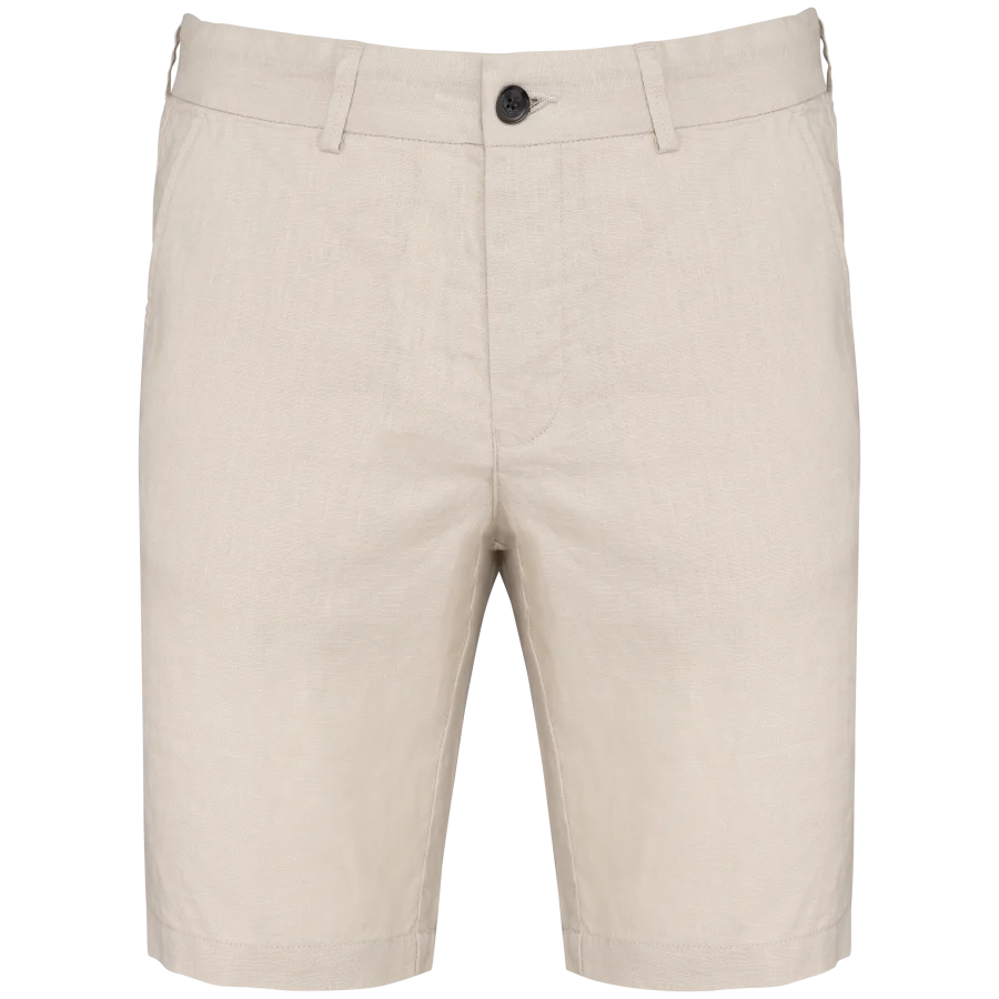 Bermuda en lin homme
