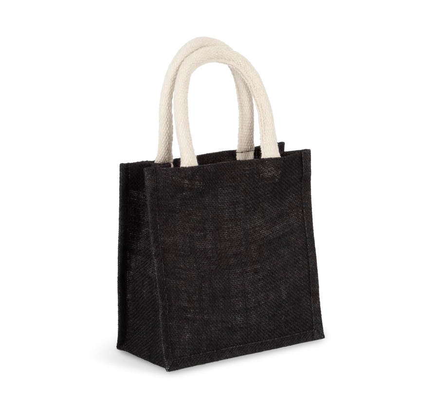 Sac style cabas en toile de jute - petit modèle