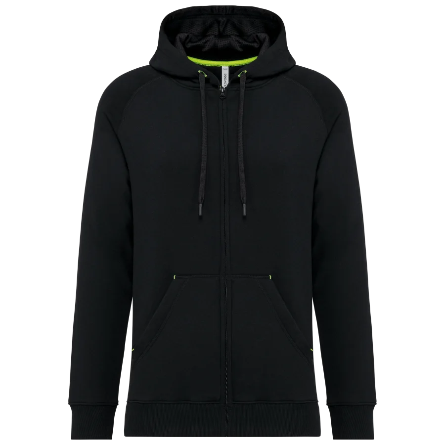 Veste zippée à capuche unisexe