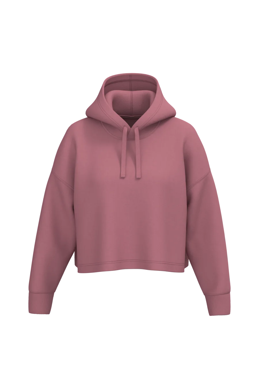 Sweat-shirt crop à capuche femme