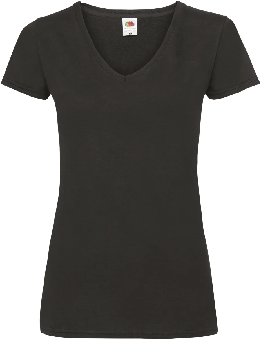 T-shirt femme col v Valueweight (61-398-0)