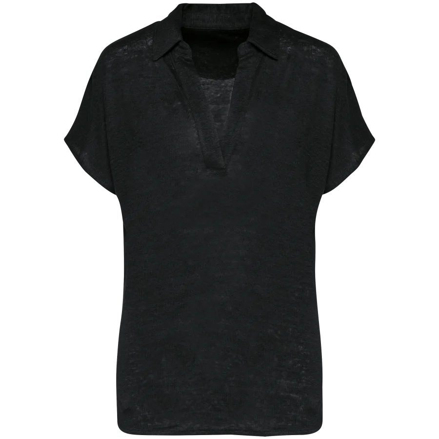 Polo en lin femme