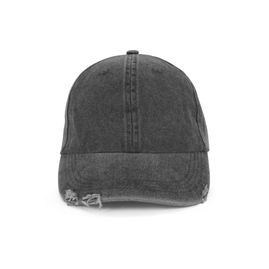 Casquette vintage effet déchiré - 6 panneaux