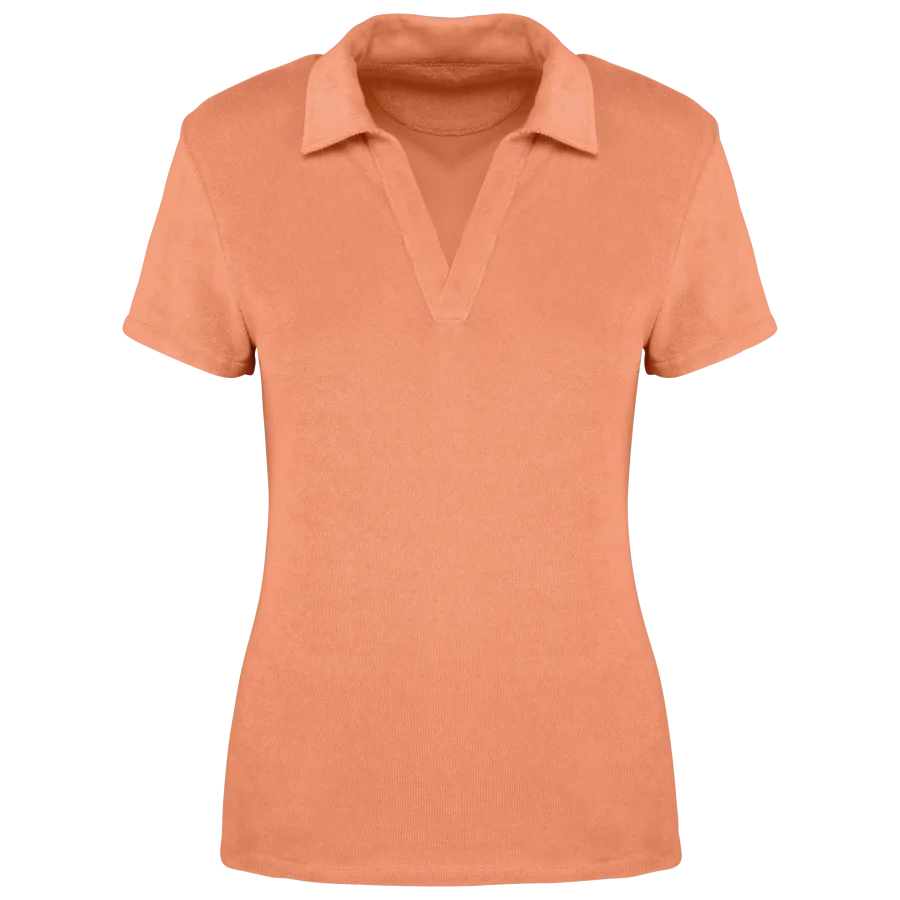 Polo écoresponsable en éponge femme