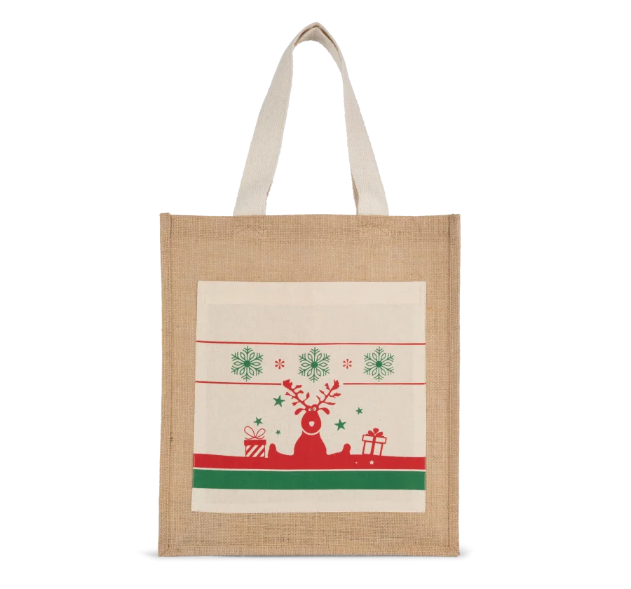Sac shopping avec motifs de Noël