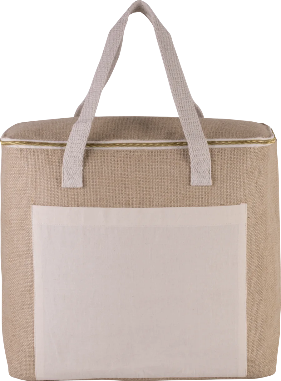 Sac isotherme en jute - grand modèle