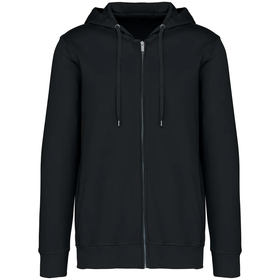 Sweat-shirt écoresponsable zippé à capuche French Terry unisexe