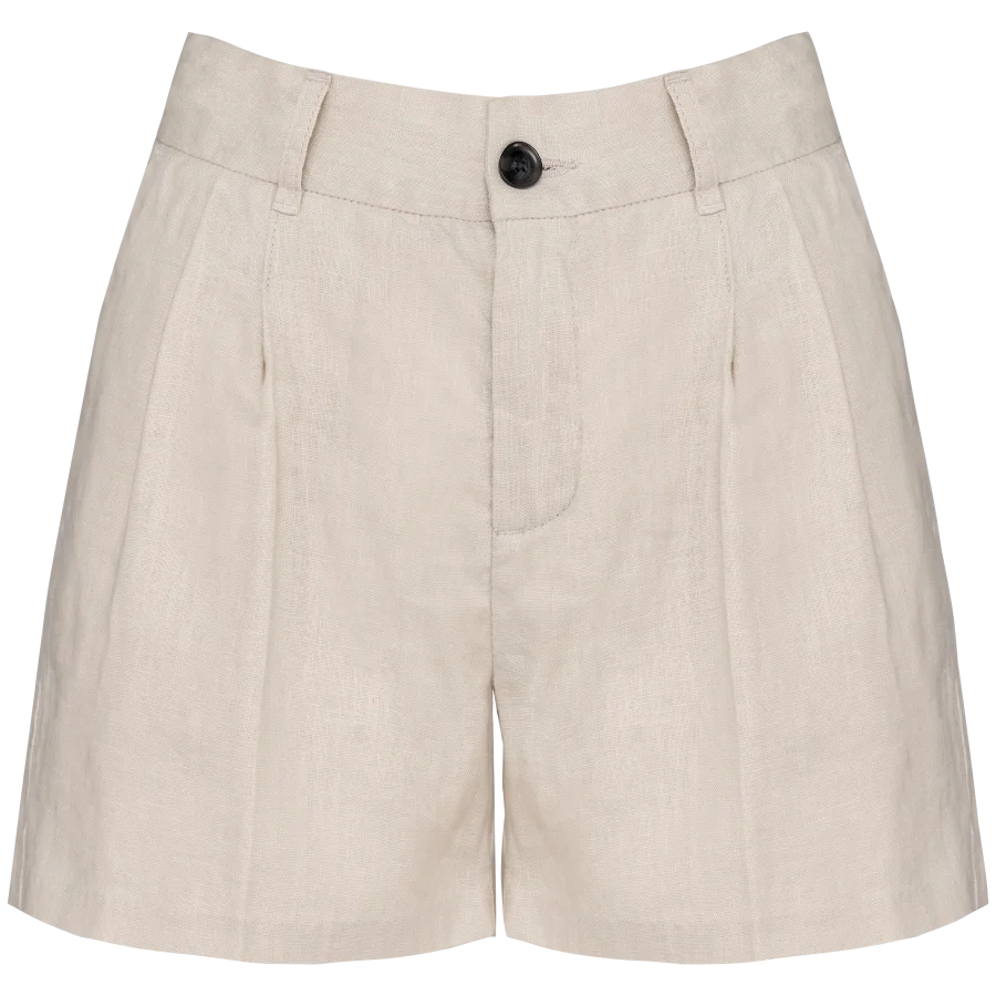 Short en lin femme