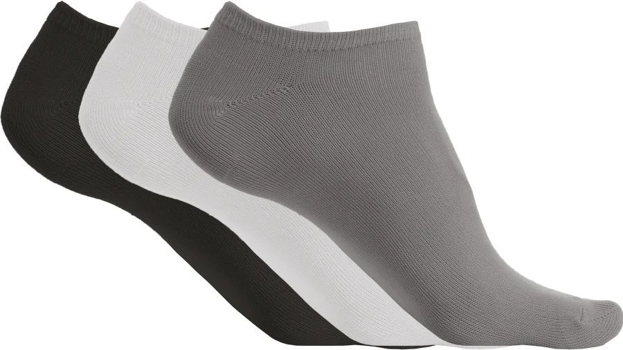 Socquettes microfibre unisexe - pack de 3 paires