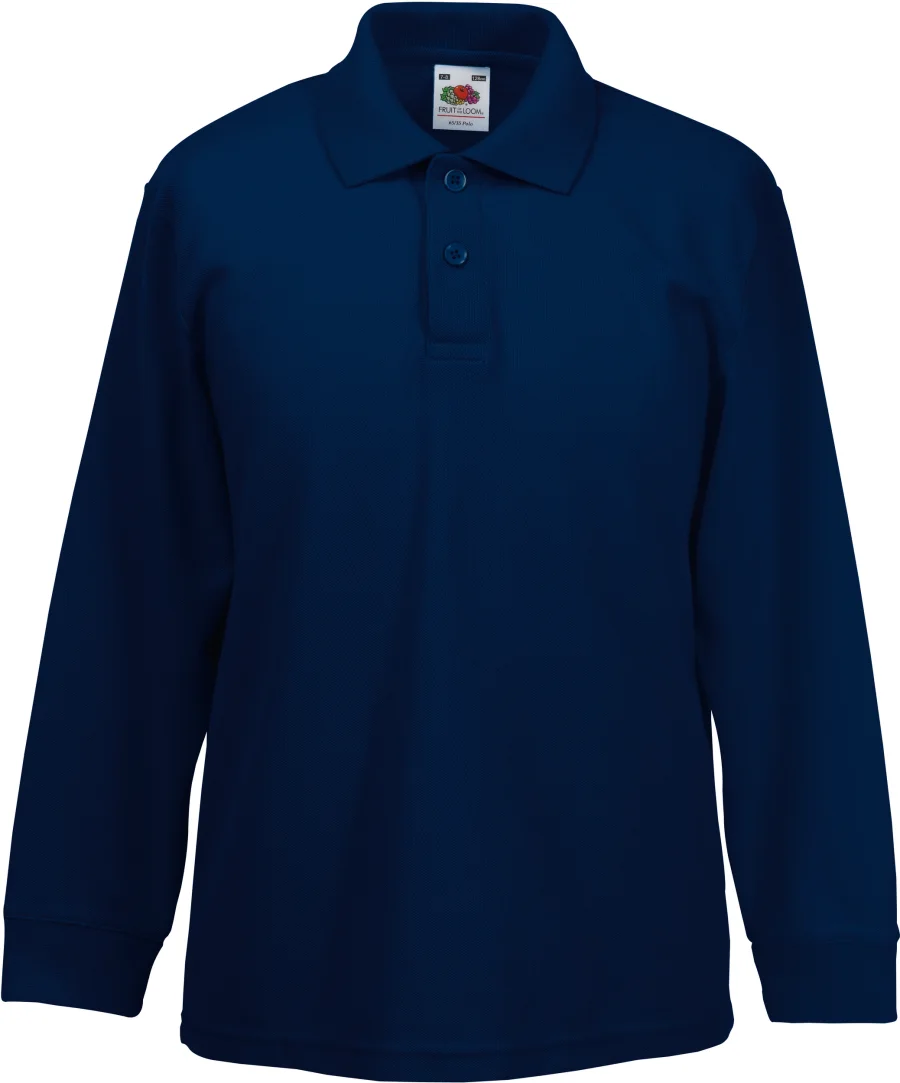 Polo enfant 65/35 manches longues
