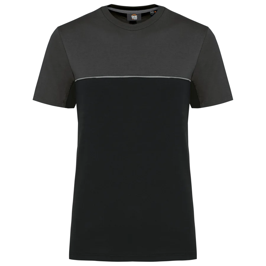 T-shirt bicolore écoresponsable manches courtes unisexe