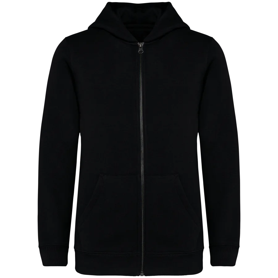 Sweat-shirt écoresponsable zippé à capuche enfant