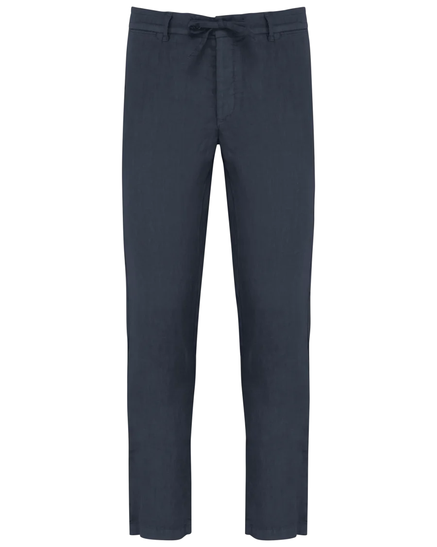 Pantalon délavé en lin homme