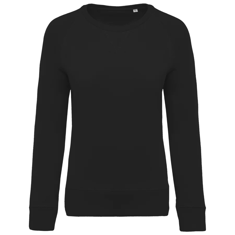 Sweat-shirt Bio col rond manches raglan femme