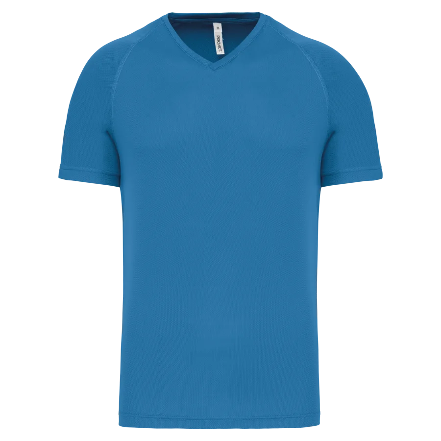 T-shirt de sport manches courtes col v homme