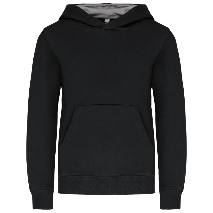 Sweat-shirt capuche contrastée enfant