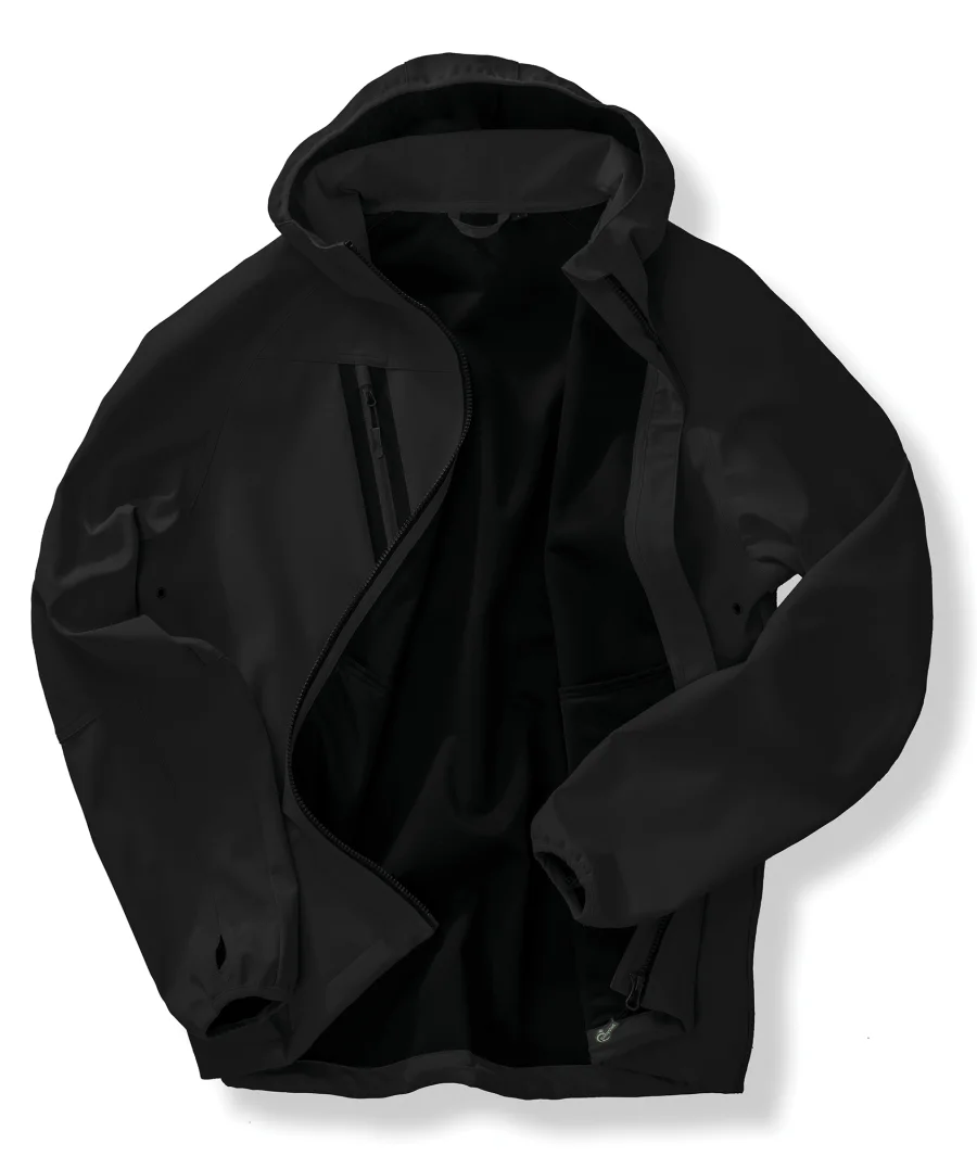 Veste Softshell 3 couches recyclée à capuche unisexe