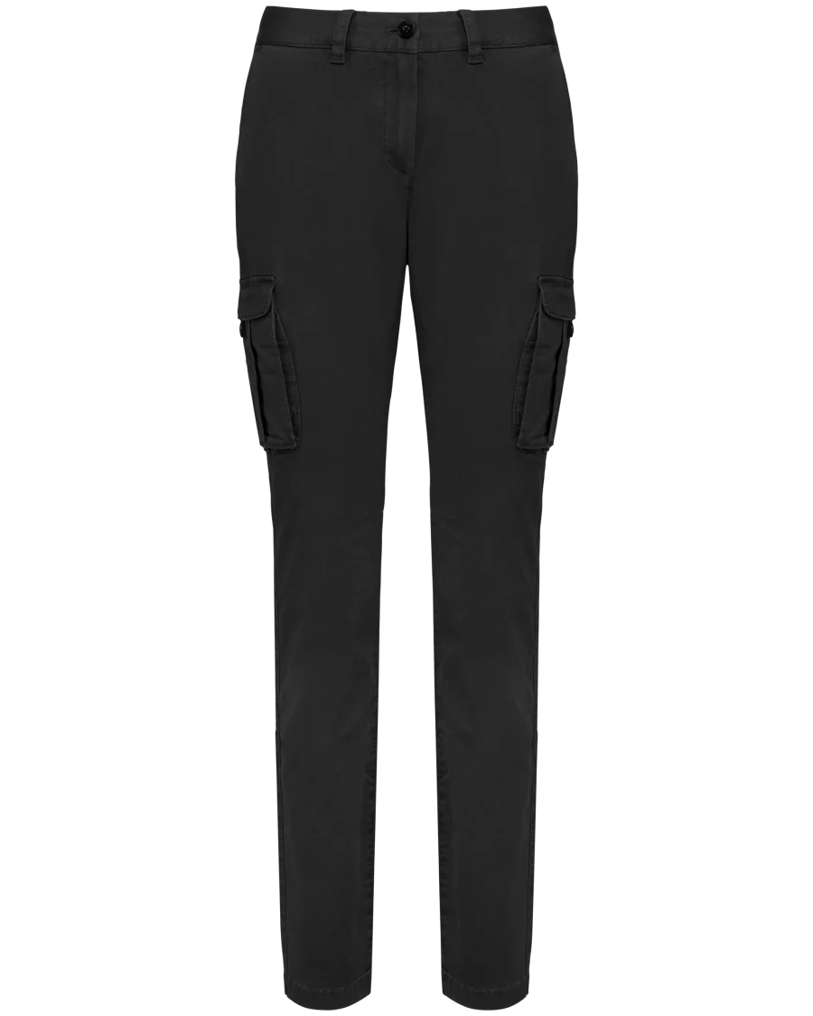 Pantalon cargo écoresponsable délavé femme
