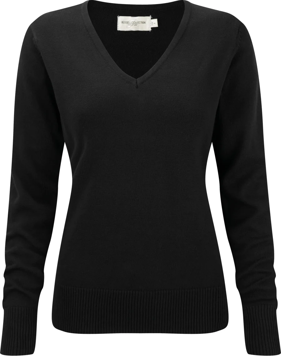 Pullover femme col v