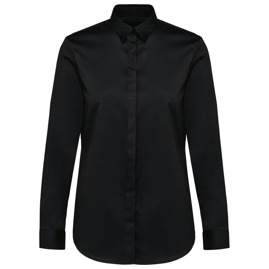 Chemise twill manches longues femme
