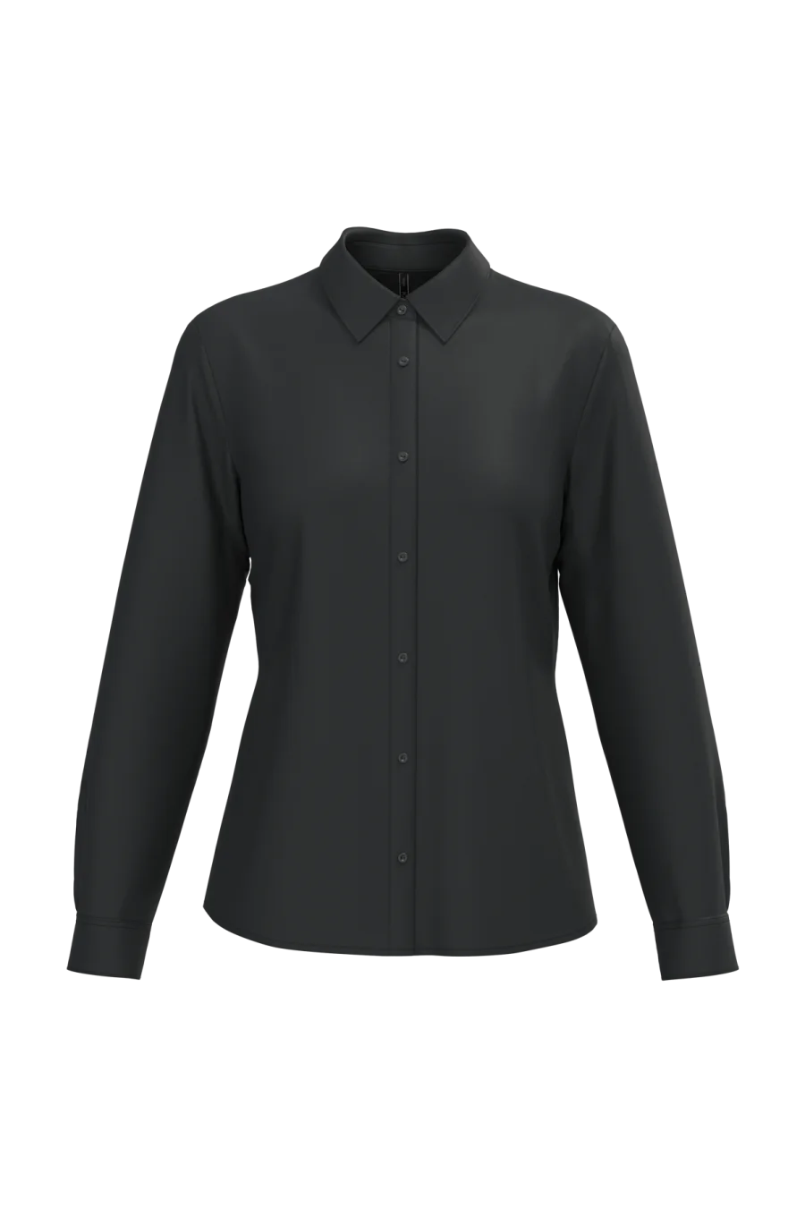 Chemise popeline polycoton sans poche entretien facile femme