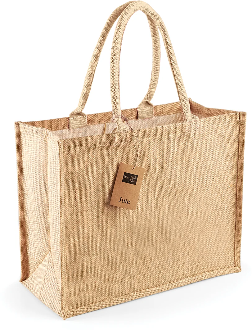 Sac shopping classique en jute