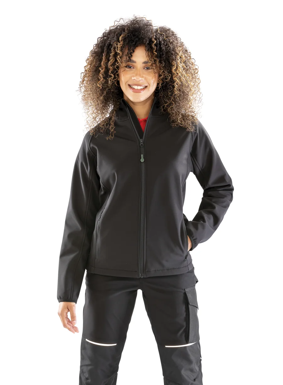 Veste softshell recyclée 3 couches à capuche femme
