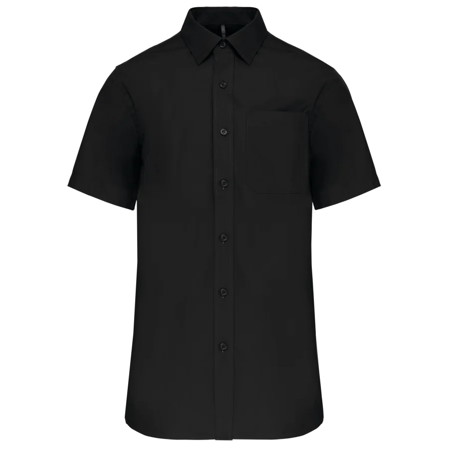 Chemise popeline manches courtes
