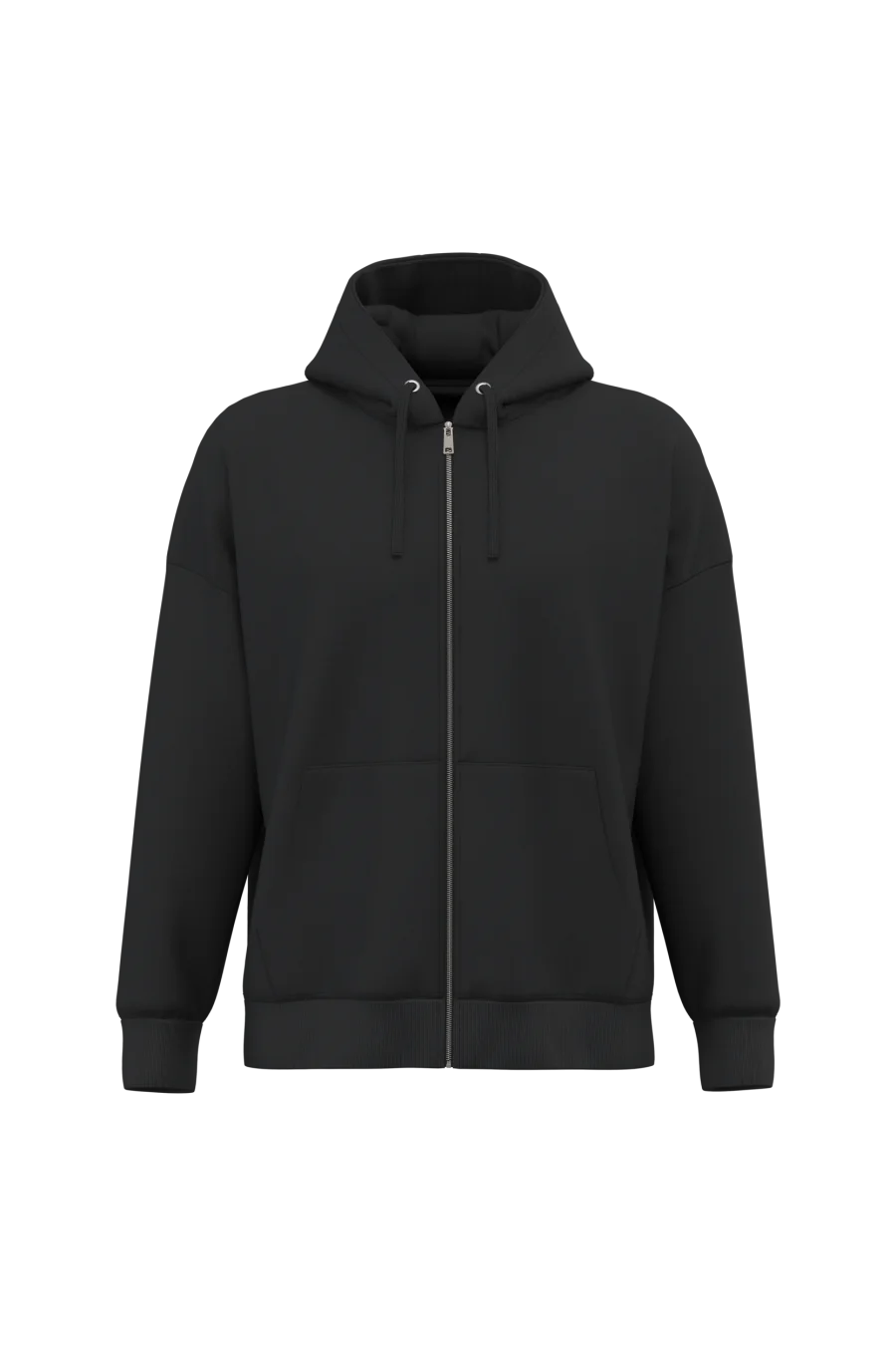 Sweat-shirt écoresponsable zippé à capuche oversize unisexe