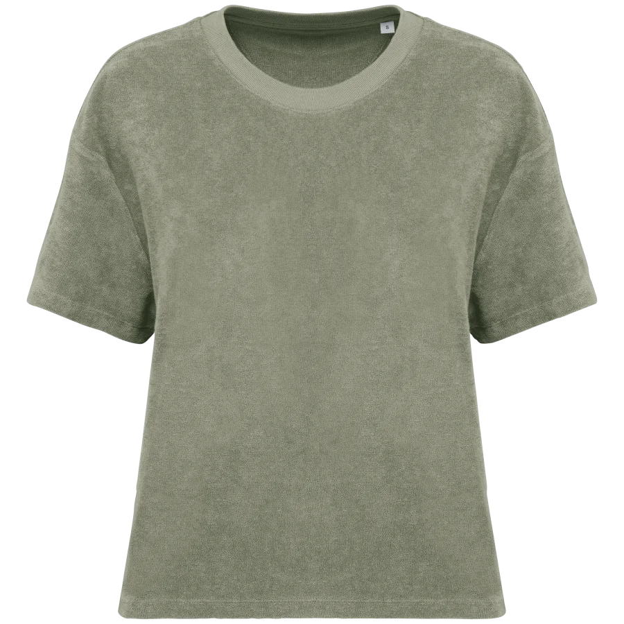T-shirt écoresponsable en éponge femme