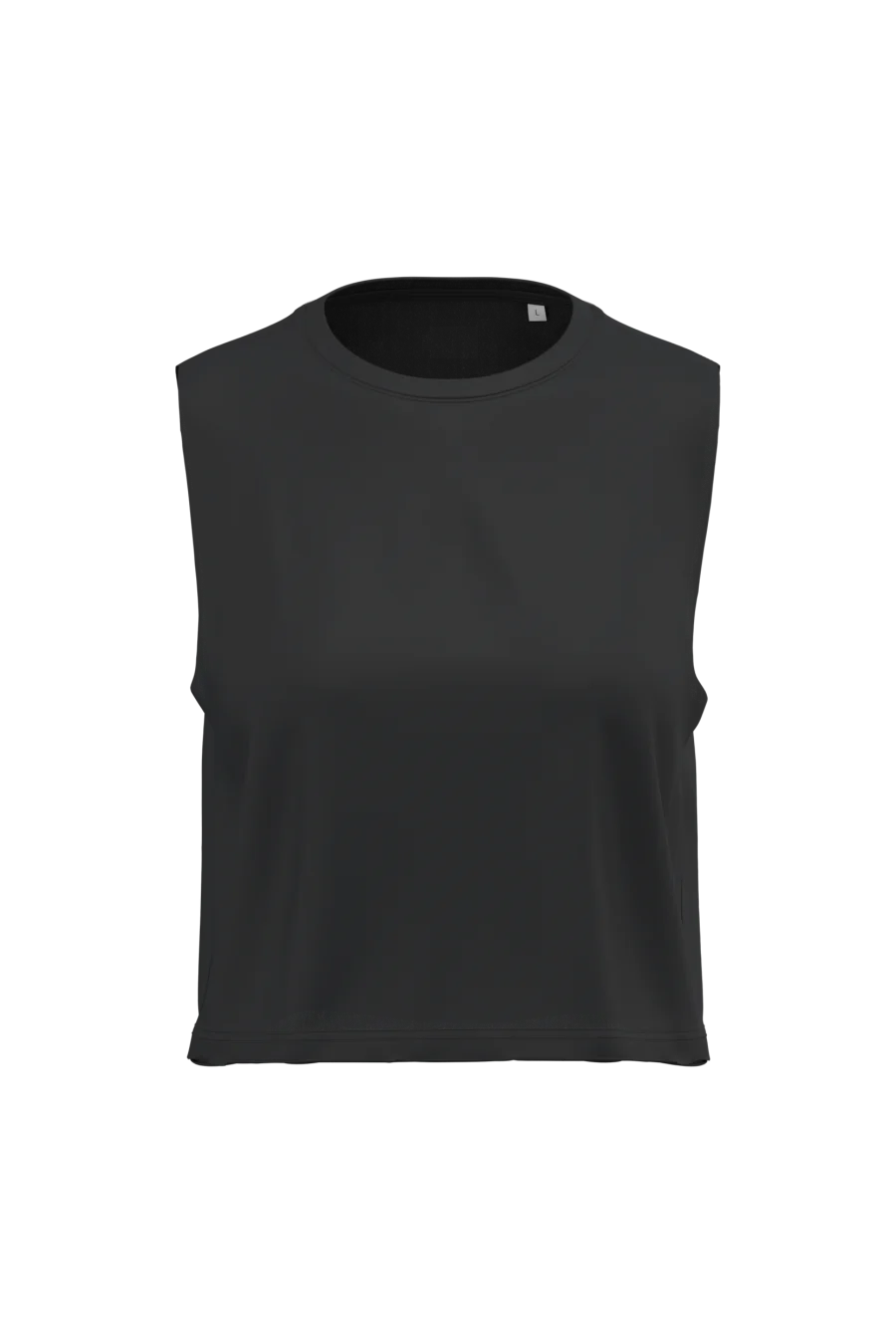 T-shirt crop sans manches femme