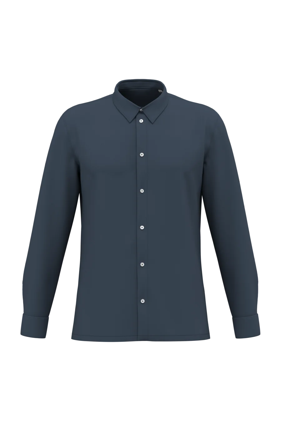 Chemise écoresponsable délavée en maille piquée homme