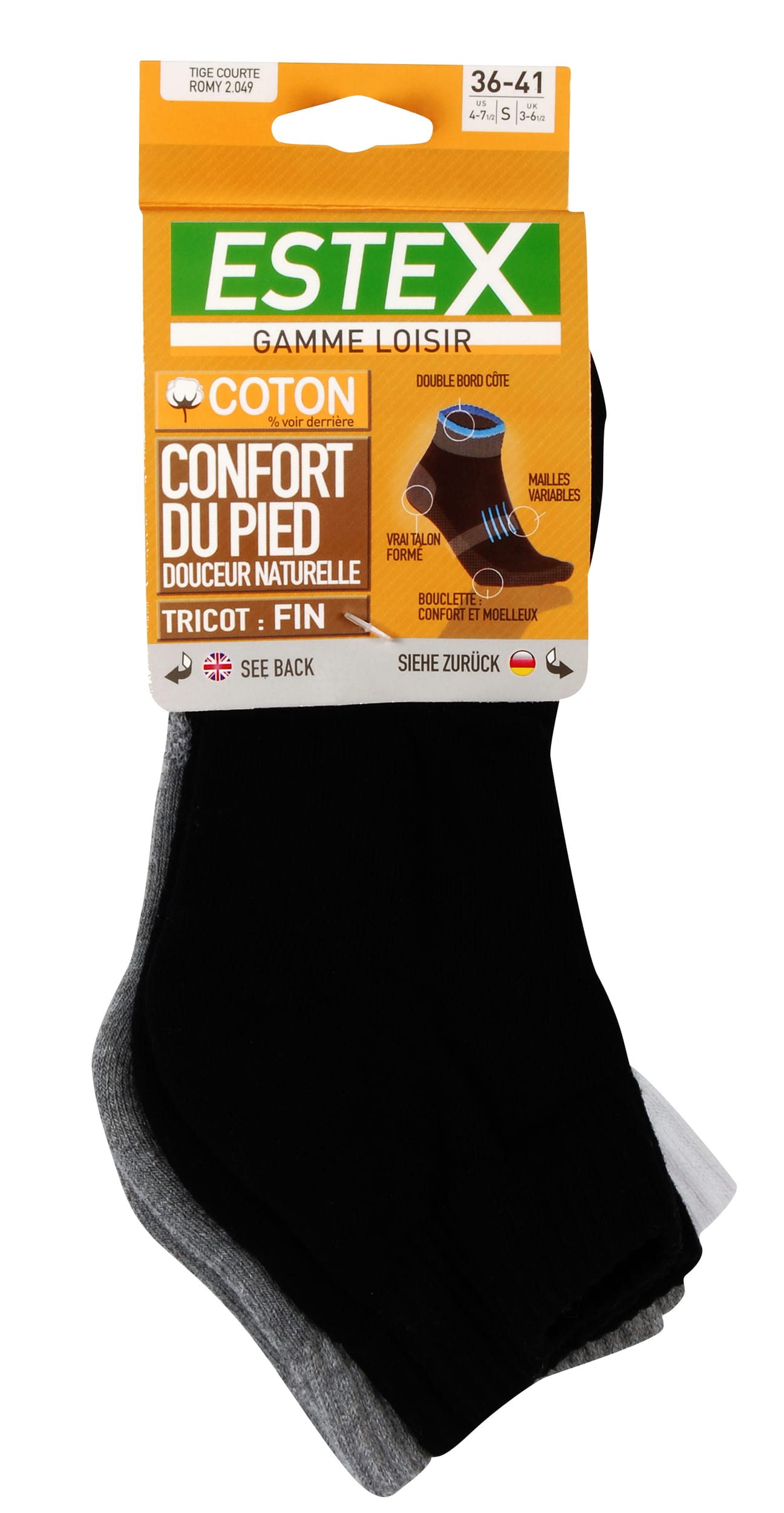 Chaussettes courtes Romy Pack de 3 paires
