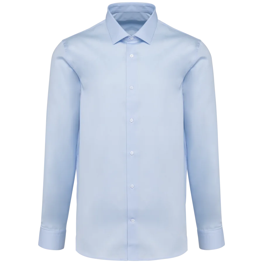Chemise popeline manches longues homme