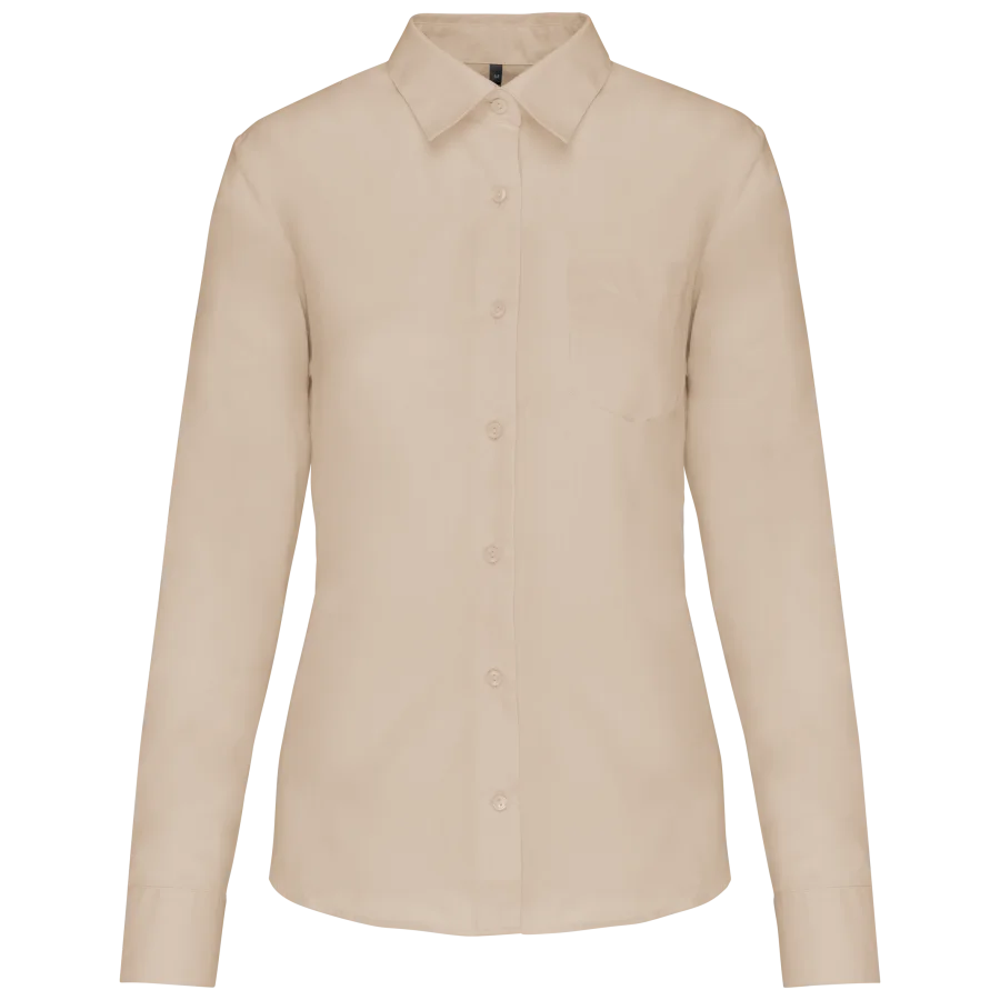 Chemise popeline polycoton entretien facile femme
