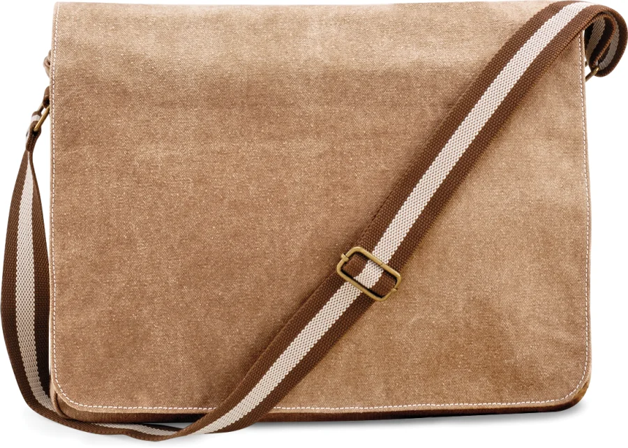 Sac courrier vintage en toile