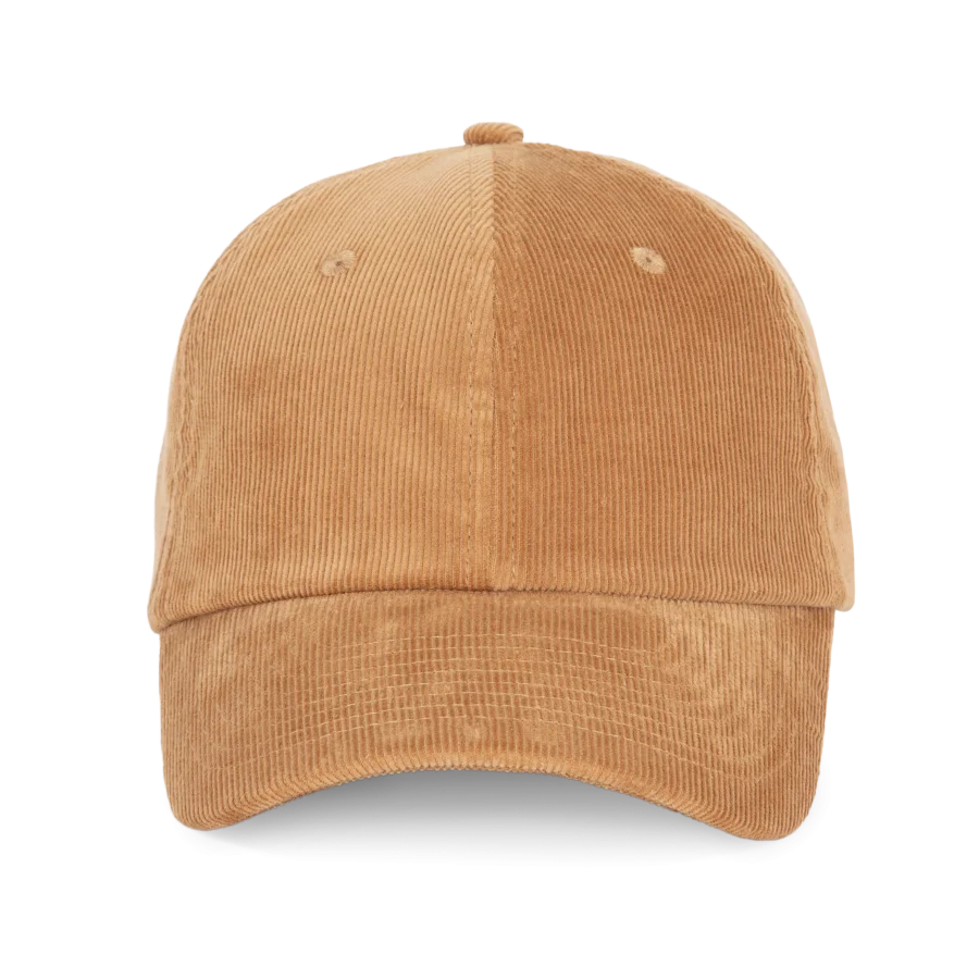 Casquette en velours profil bas