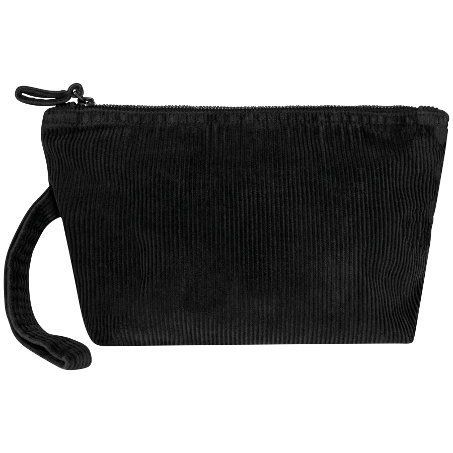 Pochette écoresponsable délavée en velours côtelé