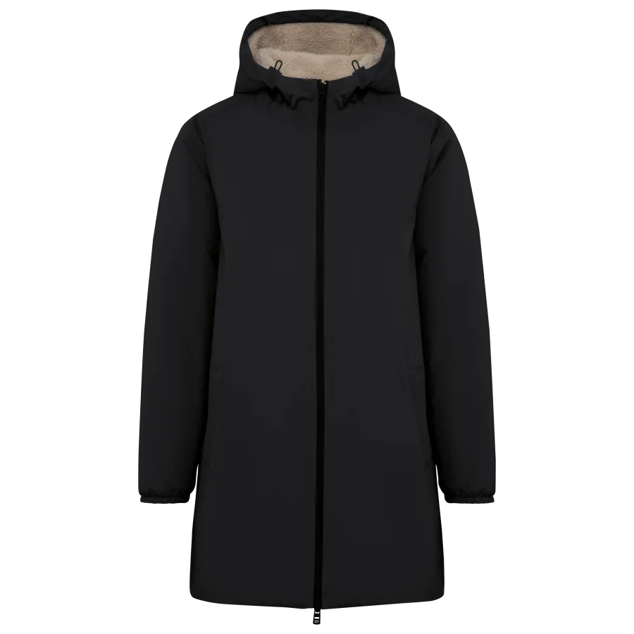Veste écoresponsable imperméable doublée en sherpa unisexe