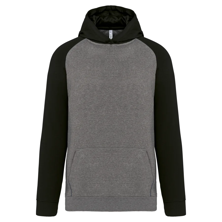 Sweat-shirt capuche bicolore enfant