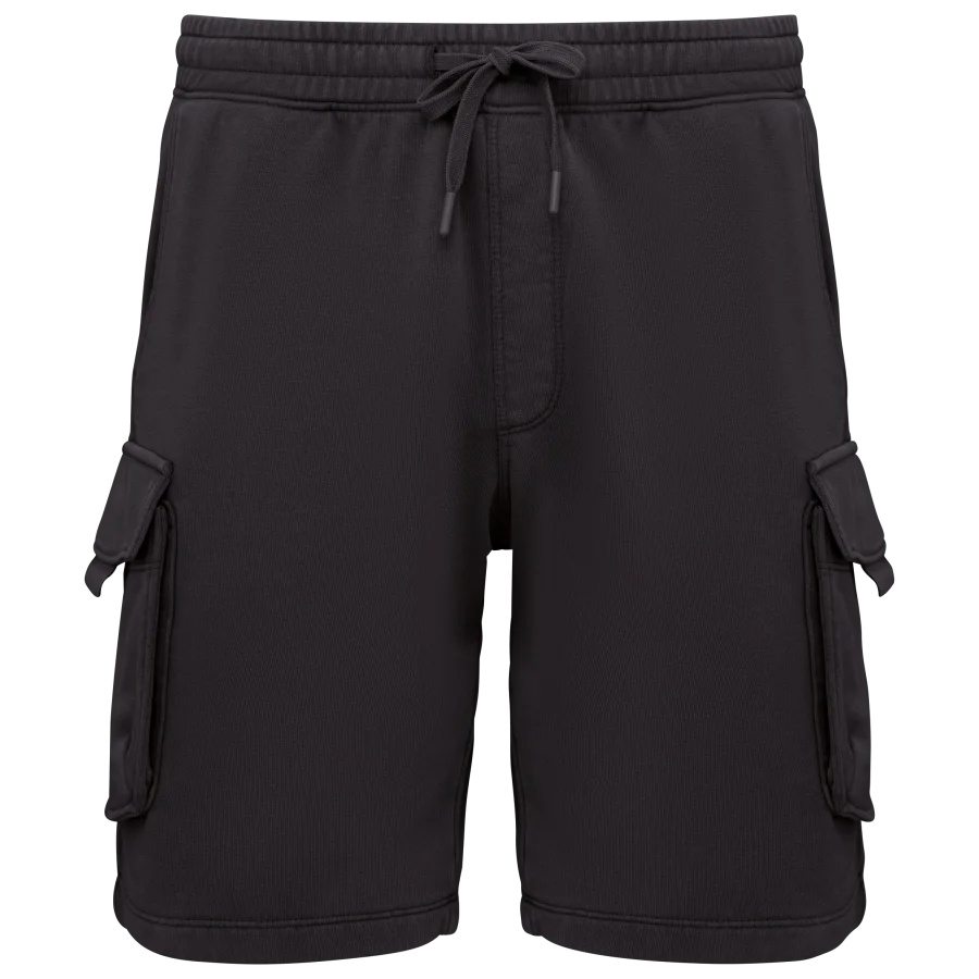 Short cargo écoresponsable délavé French Terry homme