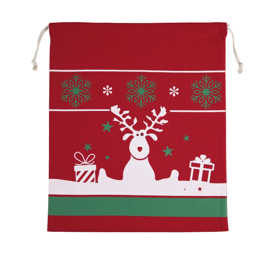 Sac avec cordon motifs de Noël