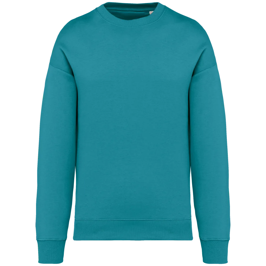 Sweat-shirt écoresponsable à col rond oversize unisexe