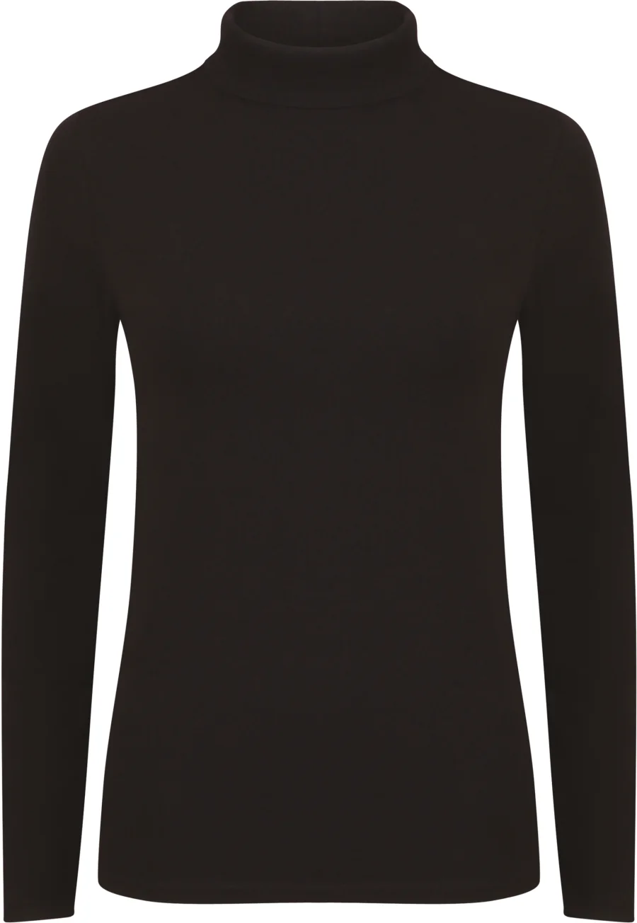 T-shirt Femme col roulé Feel Good coloris Black