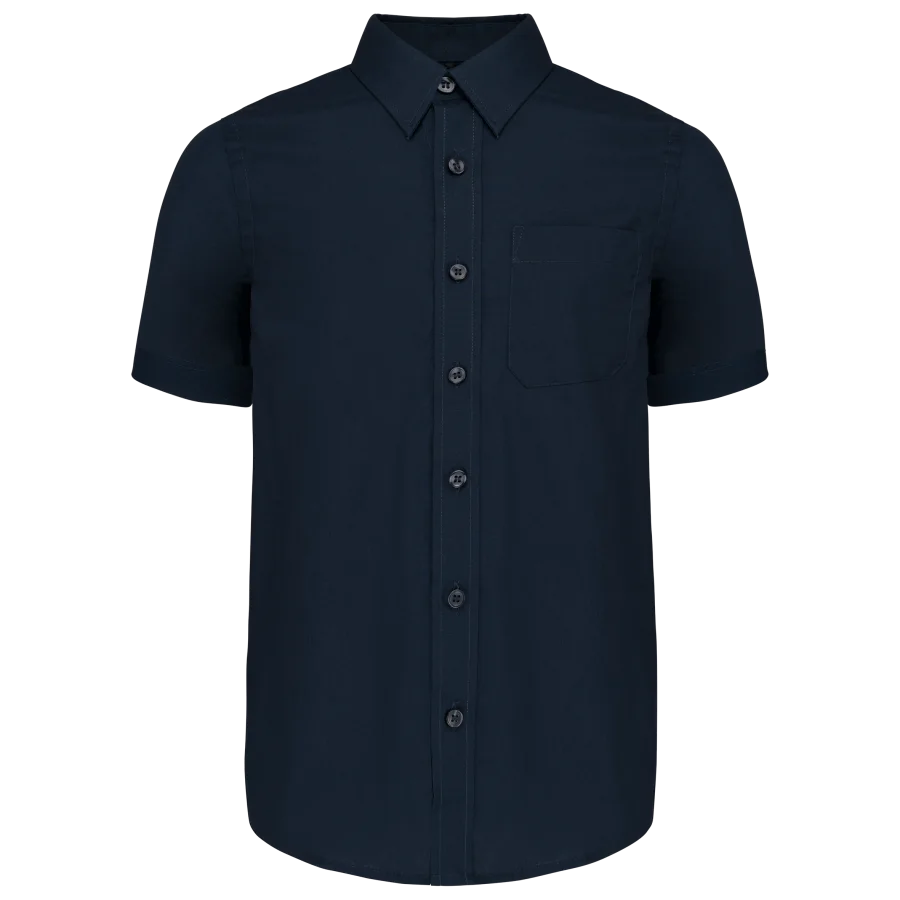 Chemise popeline manches courtes enfant
