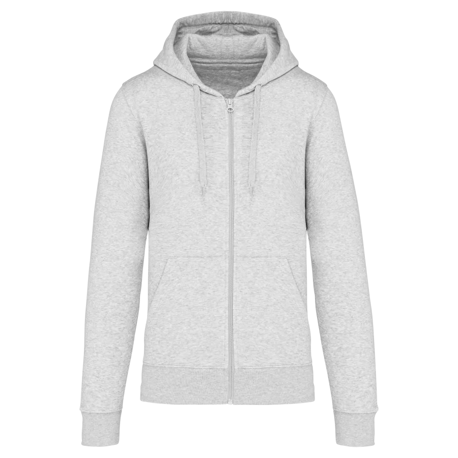 Sweat-shirt écoresponsable zippé à capuche homme