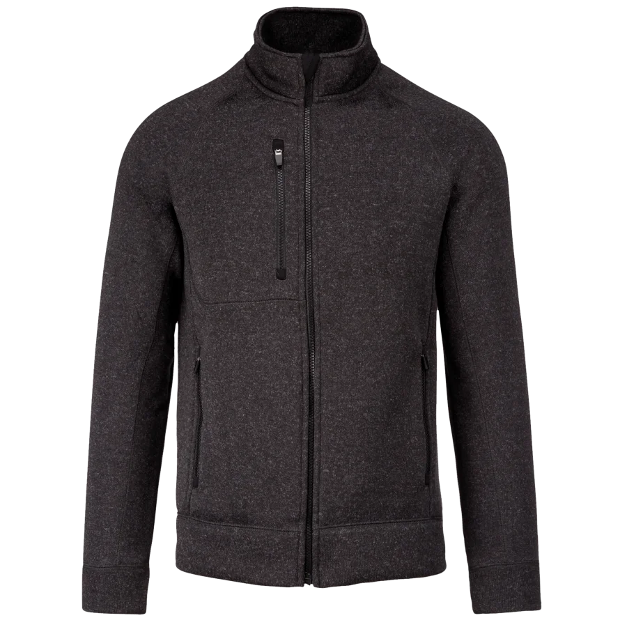 Veste zippée chinée homme