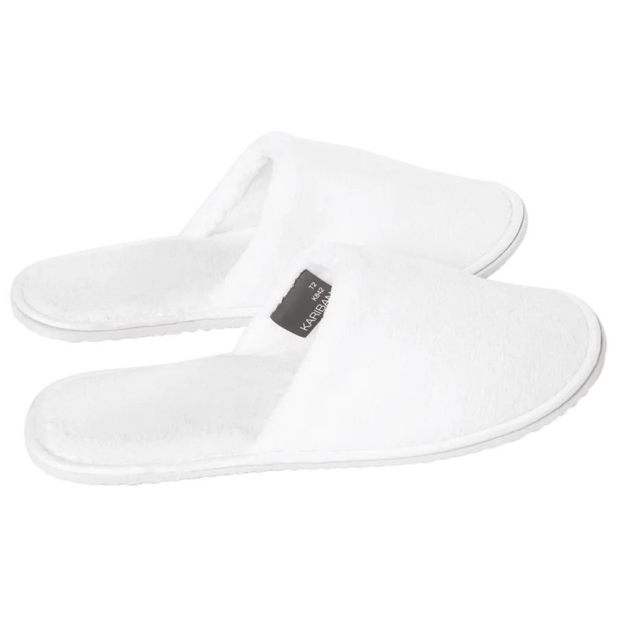 Chaussons en tissu éponge unisexe